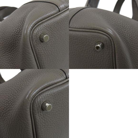 Hermes Picotin Lock PM Gray Silver Hardware Handbag Taurillon - Picture 10 of 10